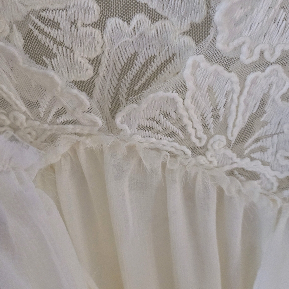 🐩NWOT Free People Boho Lace Blouse - Picture 3 of 5